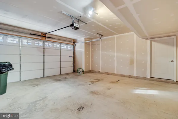 a view of a garage