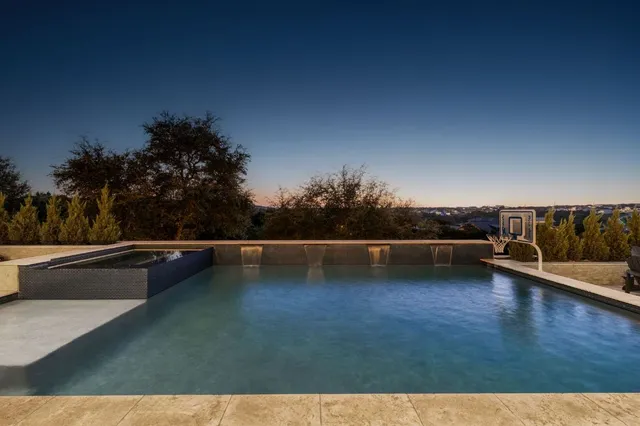 a view of a terrace with outdoor space