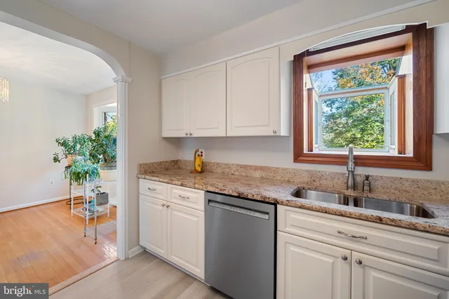 a storage room with furniture