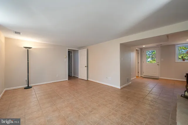 a view of a garden with a pathway