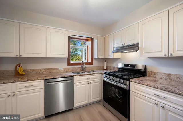 a storage room with furniture