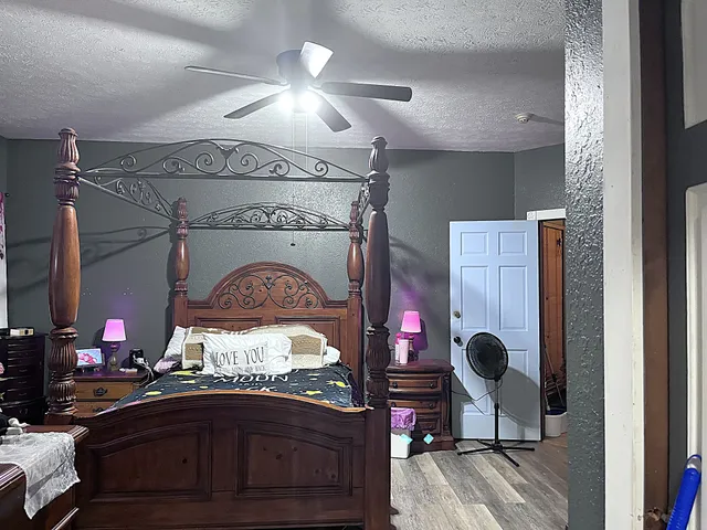 a bathroom with a white bath tub
