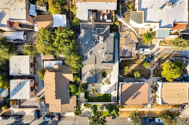 an aerial view of a city