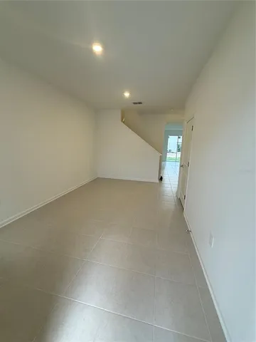 an entryway of an empty room