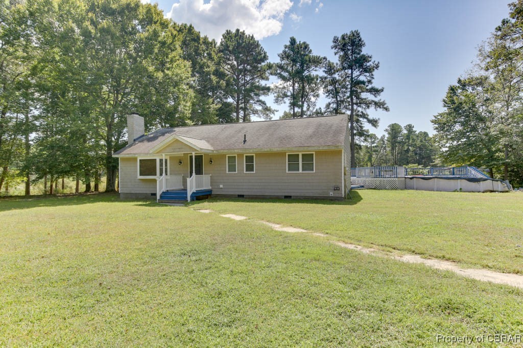 2584 Starvation Road Gloucester, VA 23061 - Photo 3 of 38 View of front of home featuring a front lawn