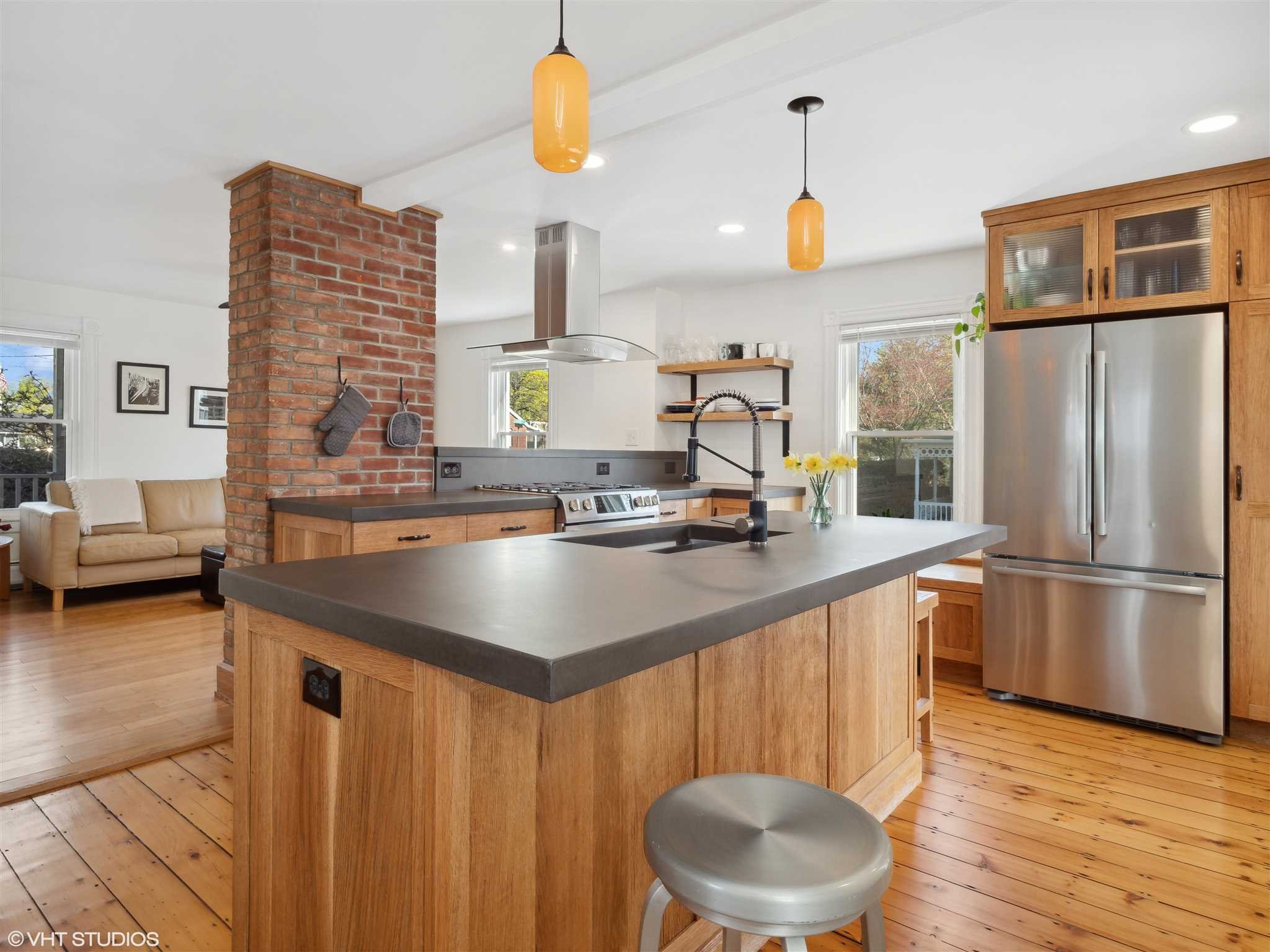 20 John Street Beacon, NY 12508 - Photo 13 of 36 a kitchen with a sink appliances and cabinets