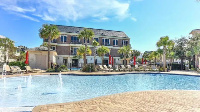 a building view with outdoor space