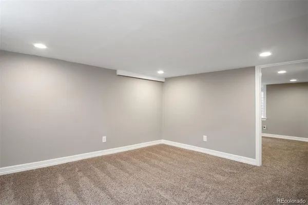 a view of an empty room