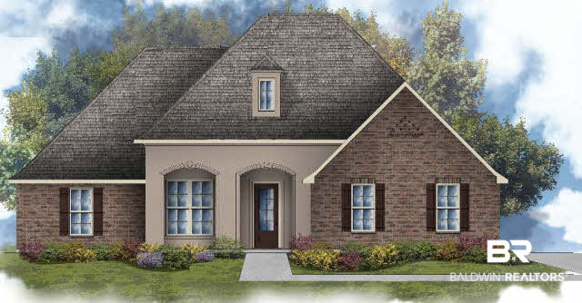 33733 Rutland Lane Spanish Fort, AL 36527 - Photo 25 of 26 Jefferson floor plan exterior rendering