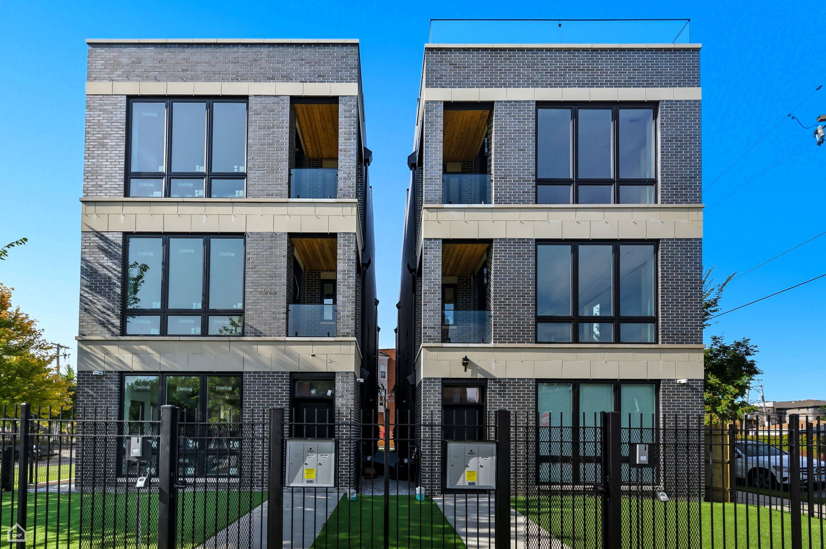 a city view that has a large window