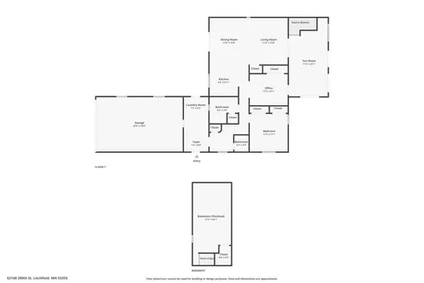 $549,990 | 62168 200th Street, Litchfield, MN 55355