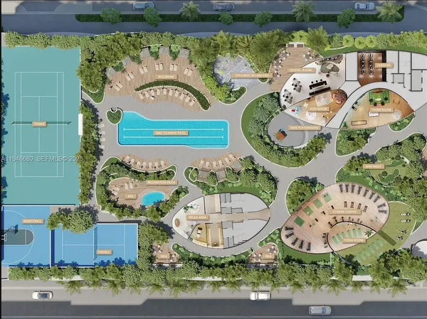 a view of a city and lake