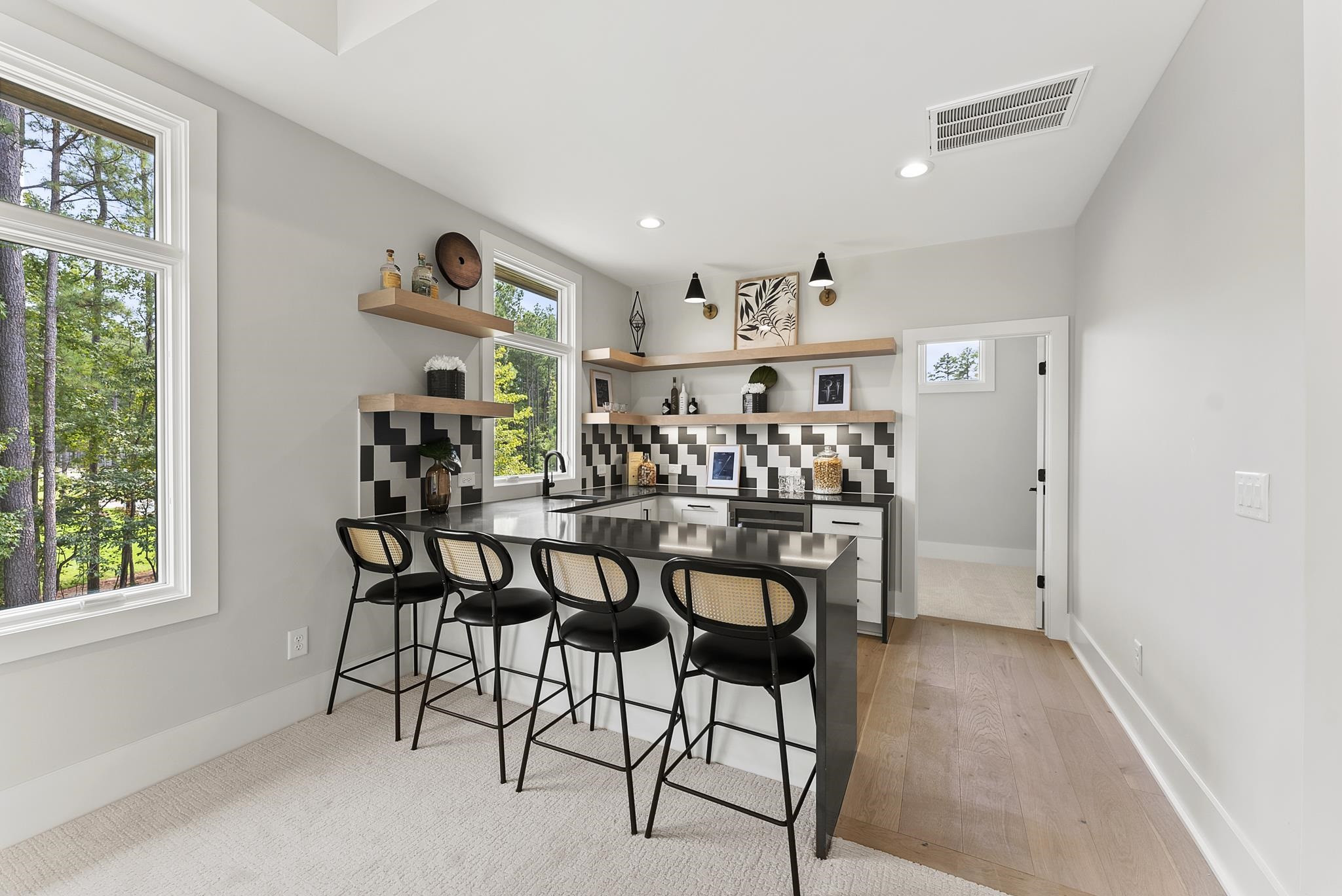 1001 Enchanted Pine Lane Raleigh, NC 27614 - Photo 44 of 52 a view of a dining room with furniture and a window