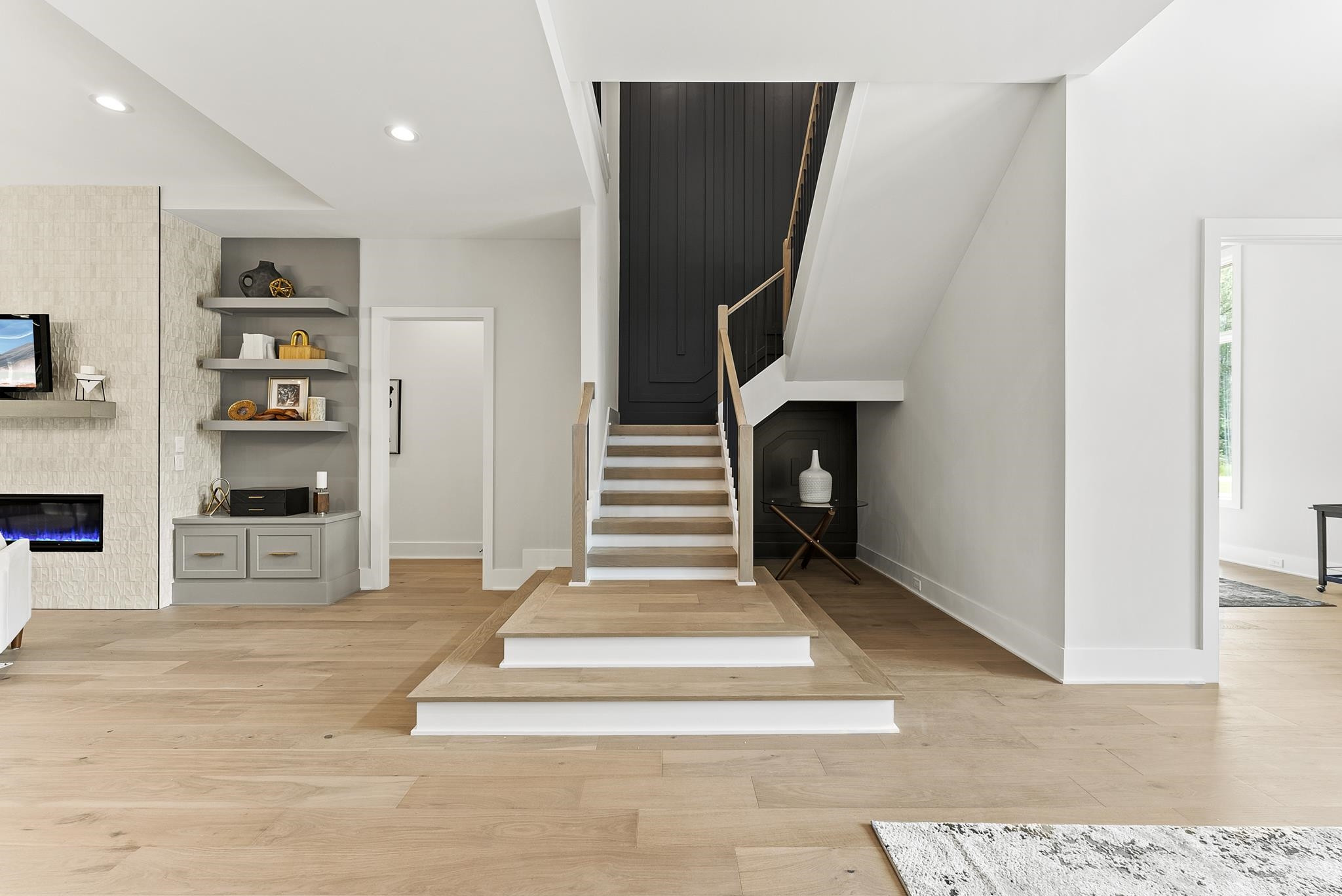 1001 Enchanted Pine Lane Raleigh, NC 27614 - Photo 10 of 52 a view of entryway and hall with wooden floor
