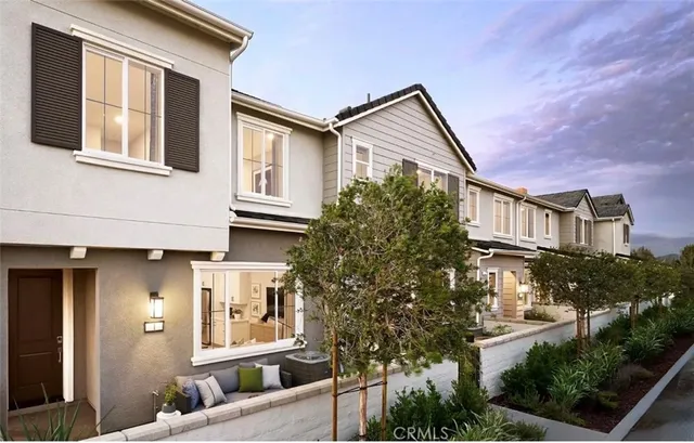 a front view of a house