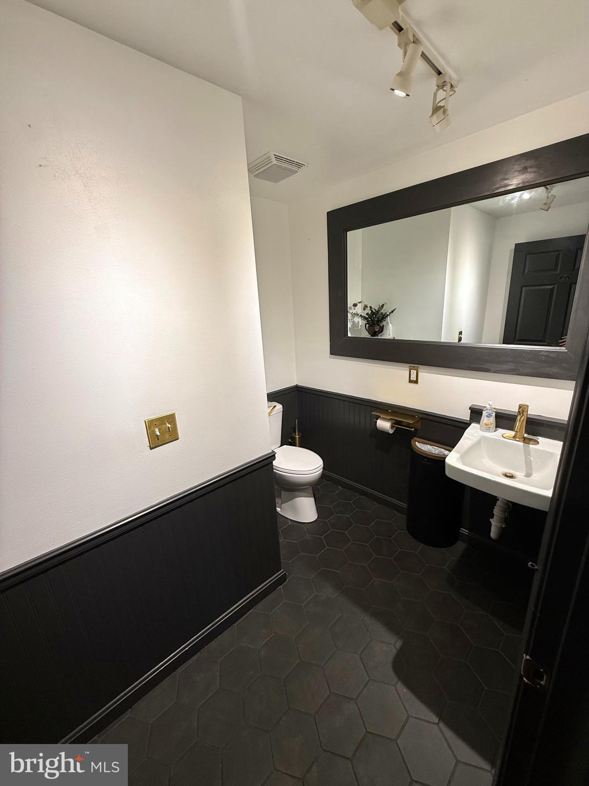 4 South 1st Street Denton, MD 21629 - Photo 76 of 123 a bathroom with a sink toilet and mirror