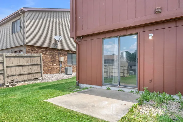 a backyard of a house