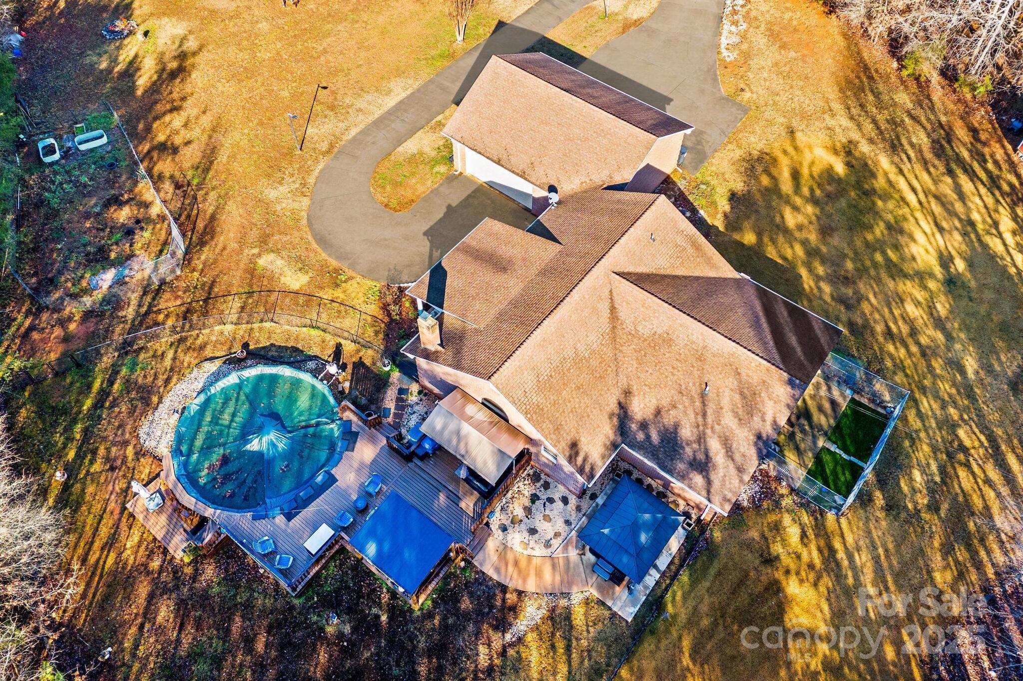 295 Rimer Road Salisbury, NC 28146 - Photo 34 of 48 an aerial view of a house with a yard and street