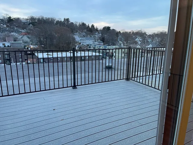 a view of a roof deck