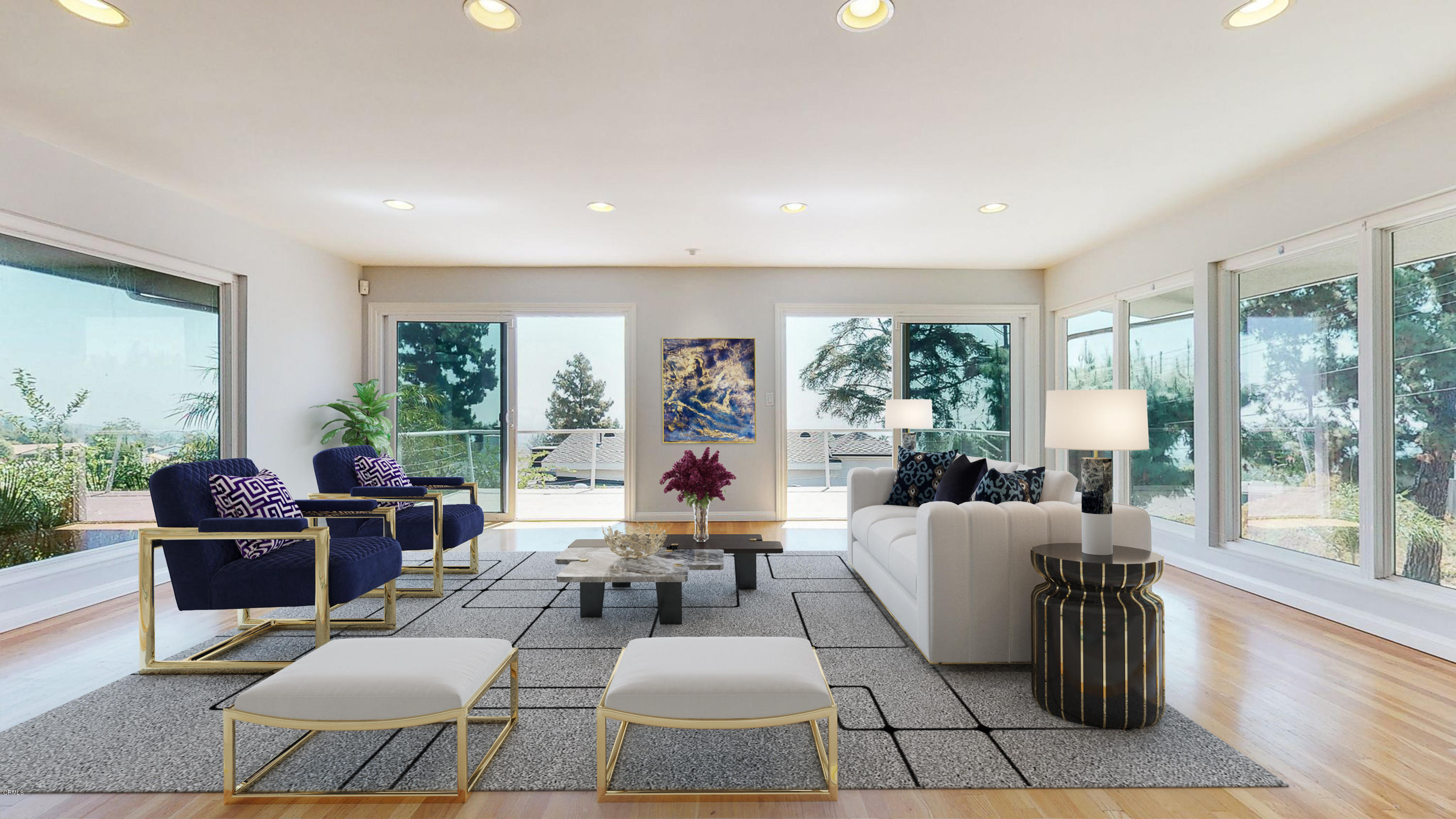 1610 Carriage House Road Pasadena, CA 91107 - Photo 54 of 54 a living room with furniture and a large window