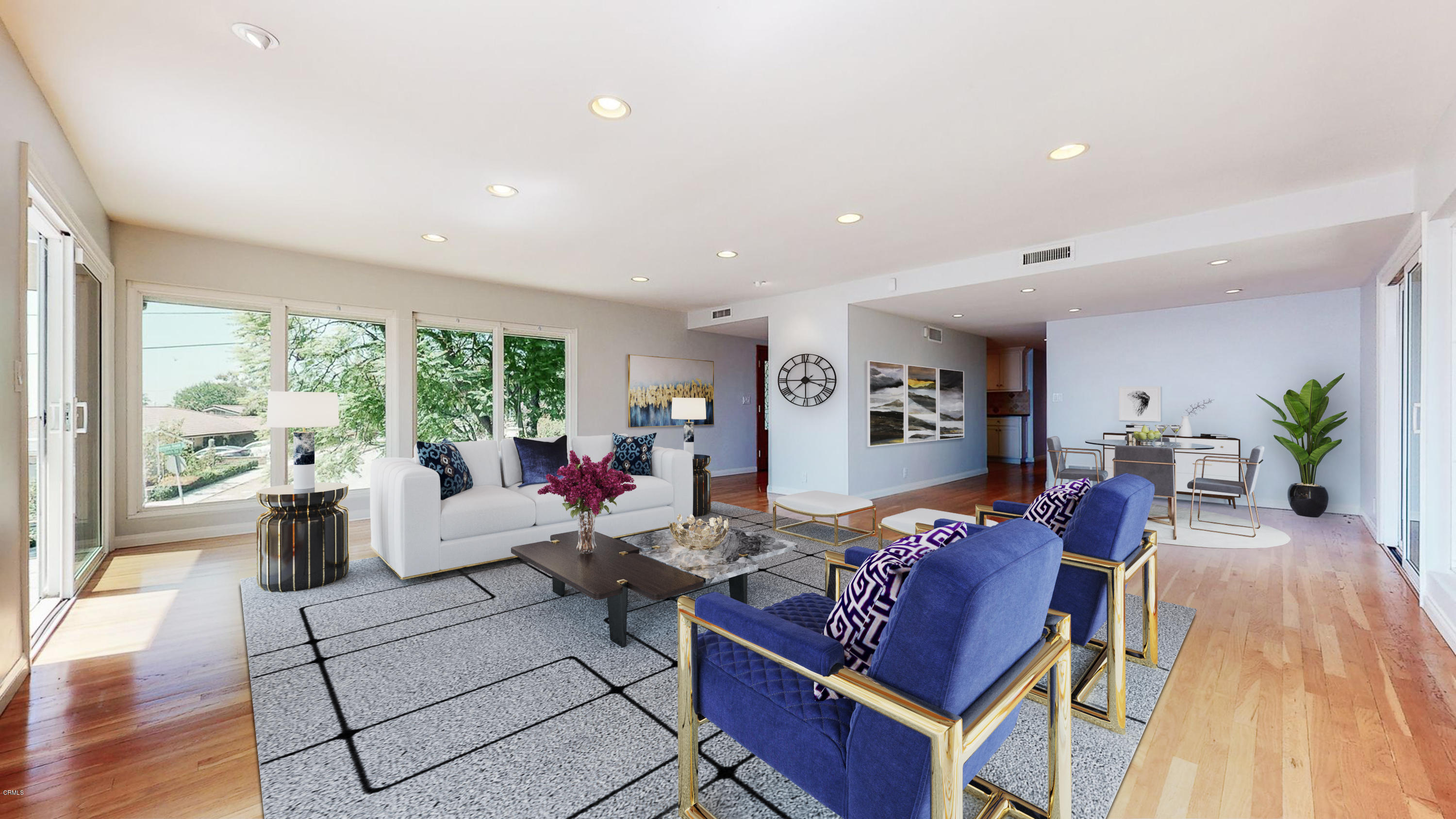 1610 Carriage House Road Pasadena, CA 91107 - Photo 6 of 54 a living room with furniture and wooden floor