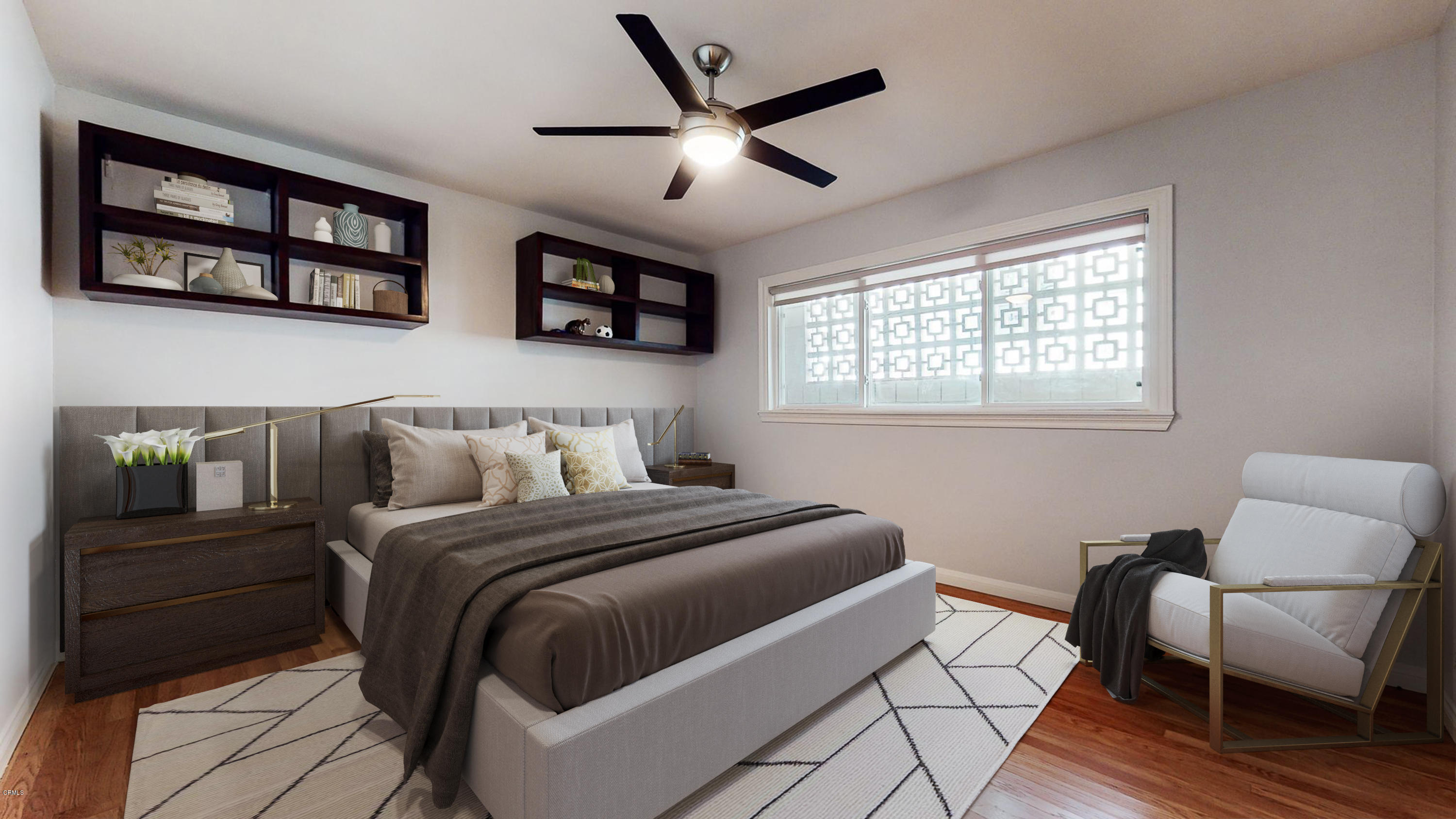 1610 Carriage House Road Pasadena, CA 91107 - Photo 10 of 54 a bedroom with a bed and chair