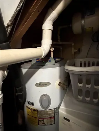 a room with storage and utility