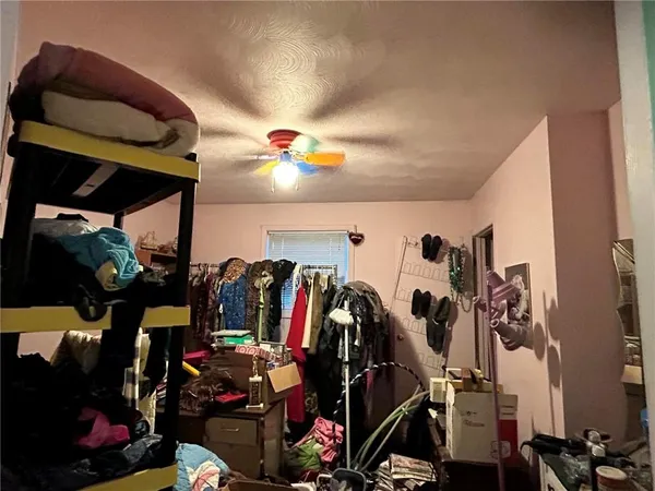 a view of a storage and utility room