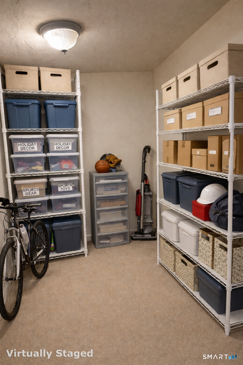 391 Reef Road, Unit 1A Fairfield, CT 06824 - Photo 16 of 24 a view of a storage & utility room