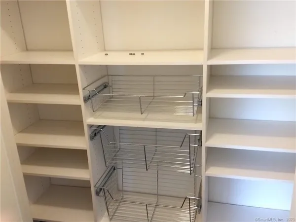a close view of closet