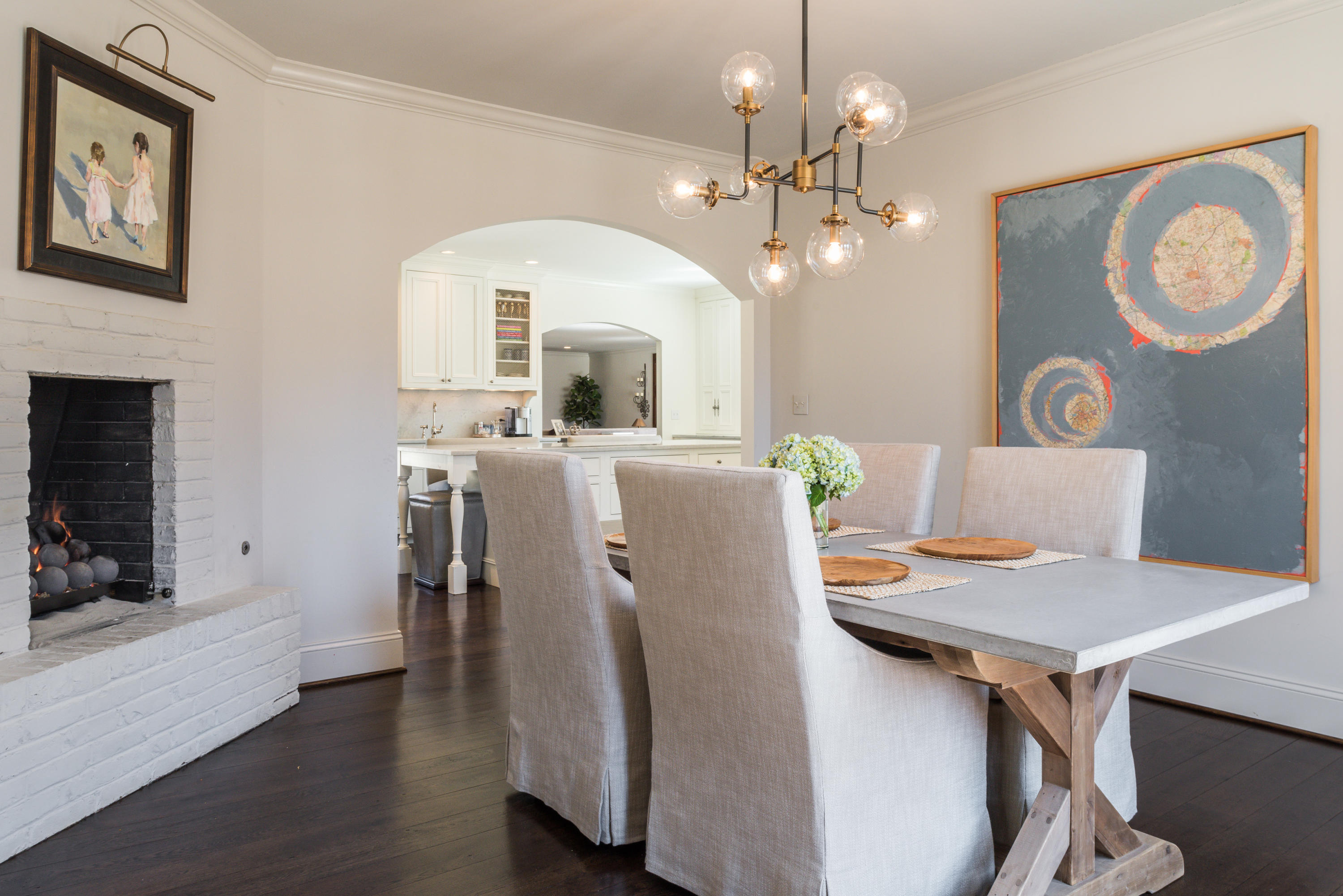 15 Indian Spring Trail Darien, CT 06820 - Photo 15 of 37 a view of a dining room with furniture and wooden floor
