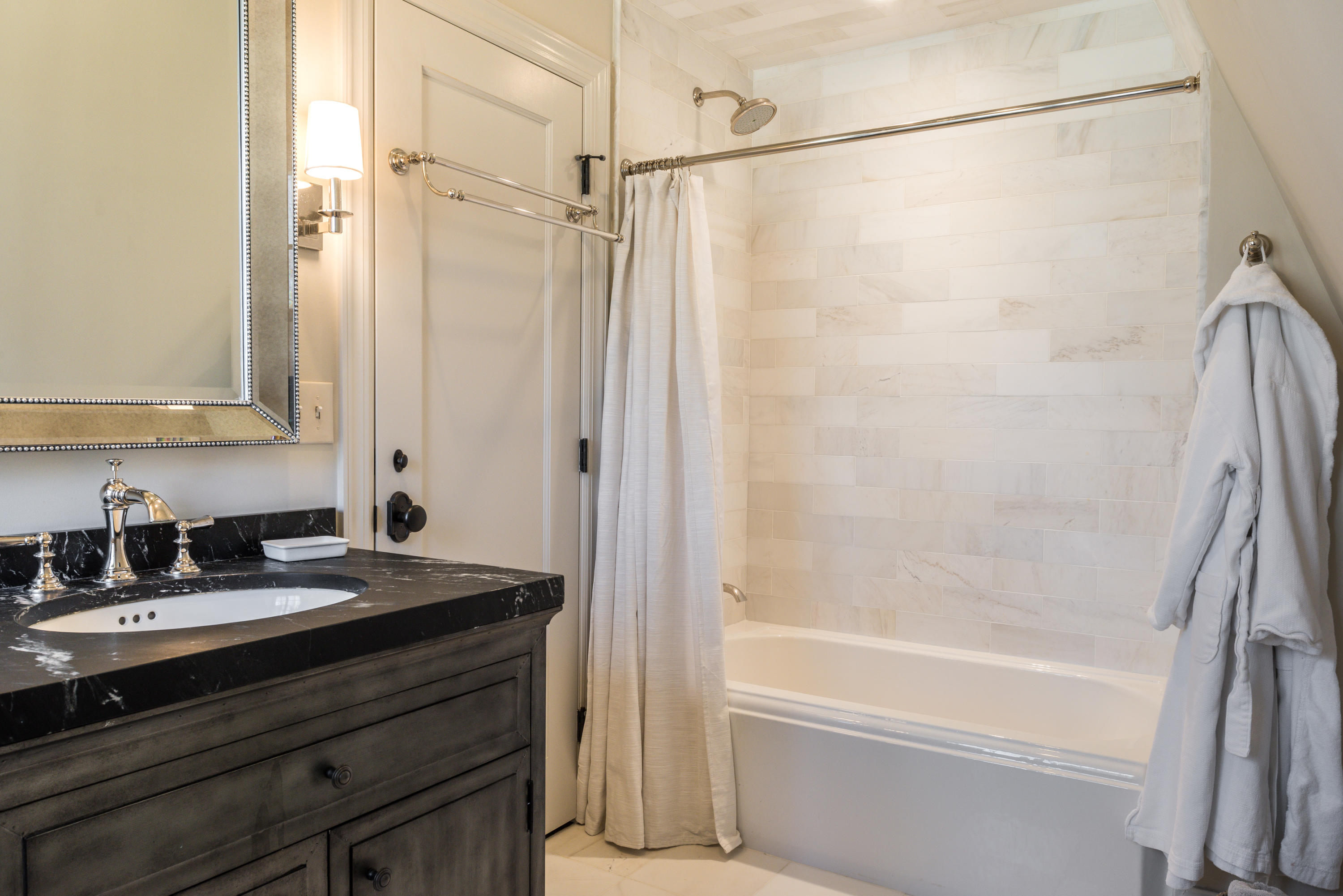 15 Indian Spring Trail Darien, CT 06820 - Photo 33 of 37 a bathroom with a granite countertop sink toilet and shower
