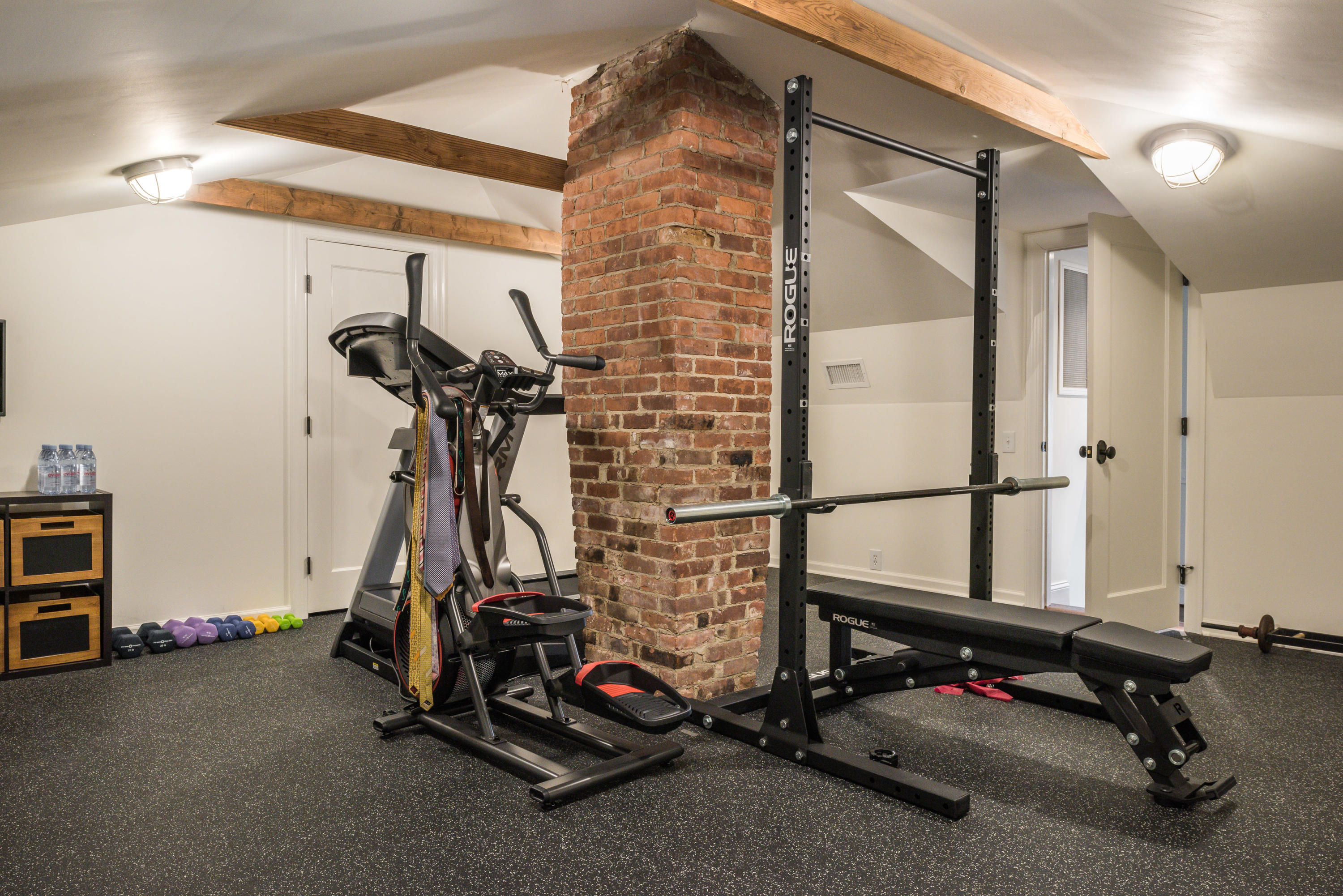 15 Indian Spring Trail Darien, CT 06820 - Photo 34 of 37 a view of a room with gym equipment