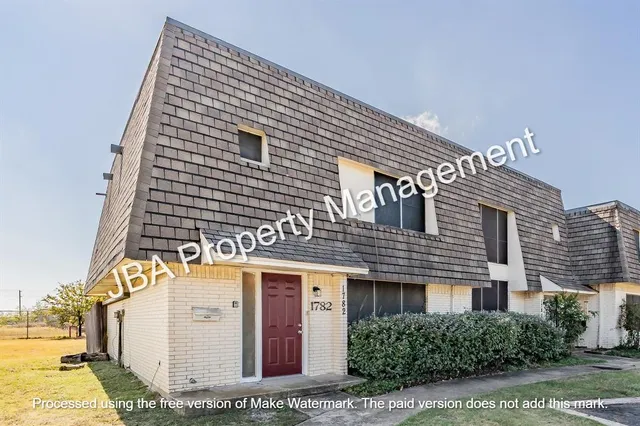 a front view of a building