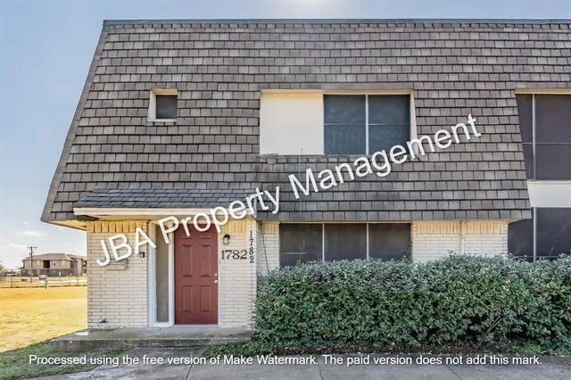 a front view of a building