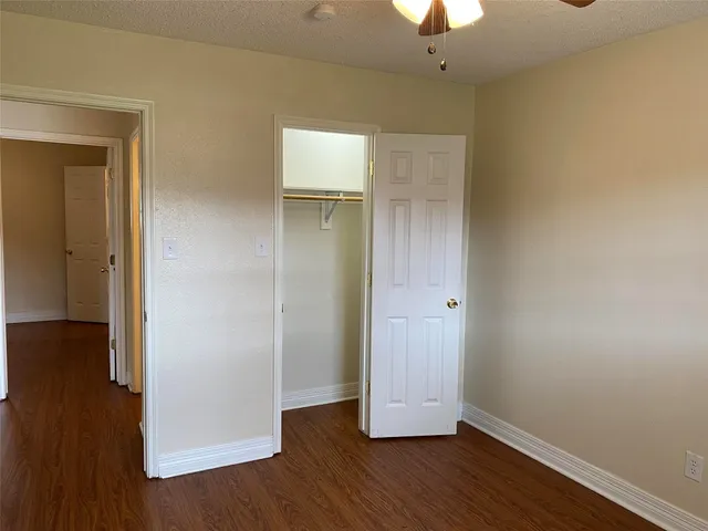 a view of small space with racks on the wall