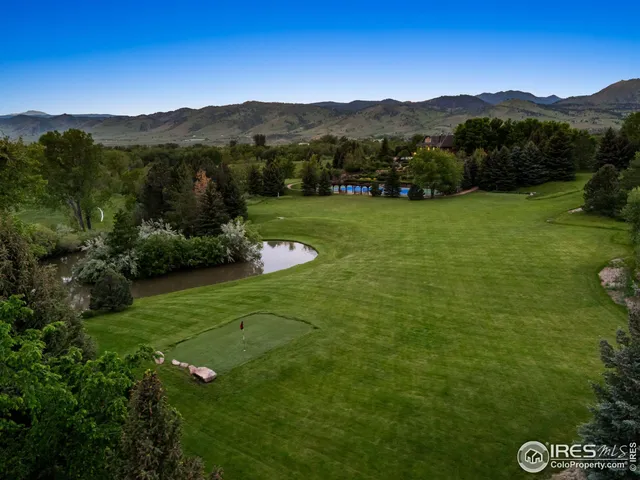 a view of a lush green hillside and a houses