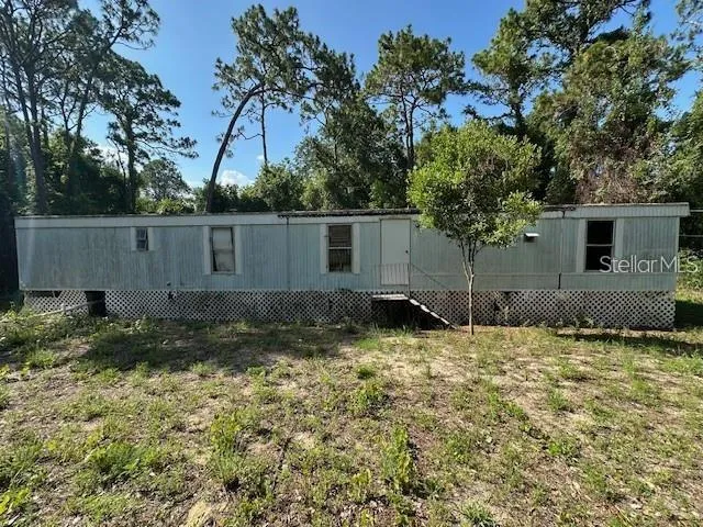 a backyard of a house