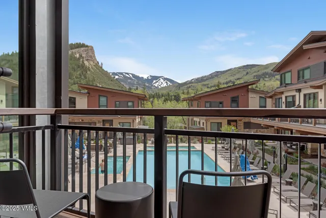 a view of a city from a balcony