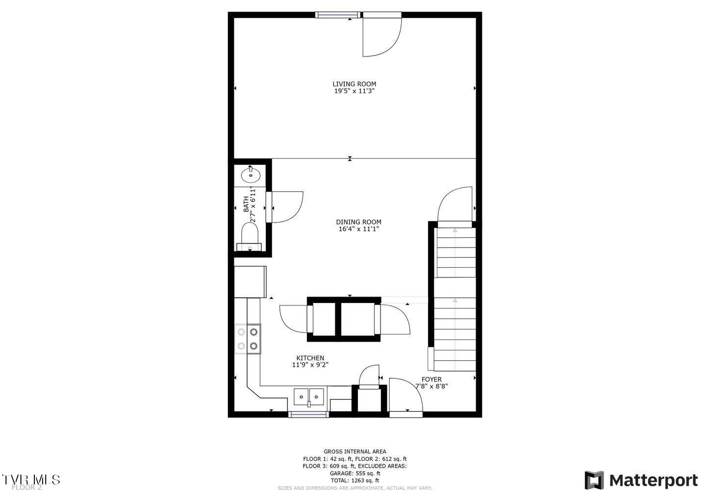 2101 Cherokee Road, Unit 8 Johnson City, TN 37604 - Photo 34 of 35 Layout downstairs