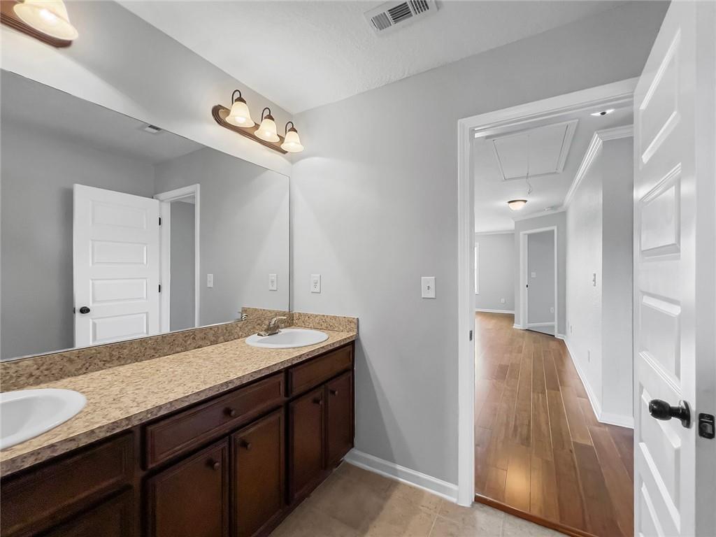 6 Pebblebrook Lane Fort Mitchell, AL 36856 - Photo 19 of 48 Full bath featuring double vanity and wood finished floors