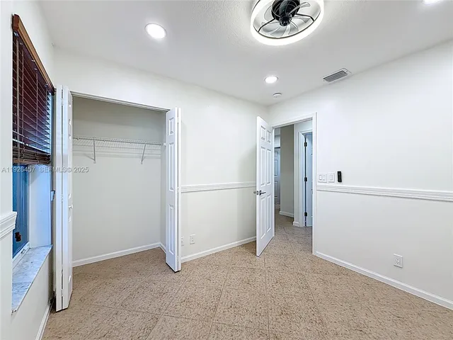 a view of an empty room