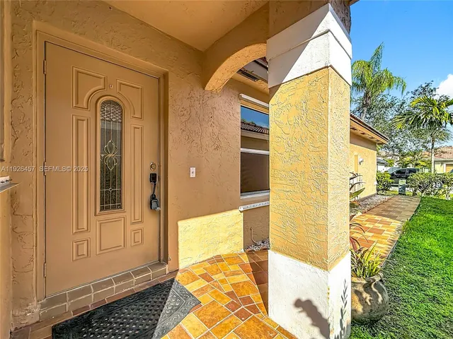 a view of front door