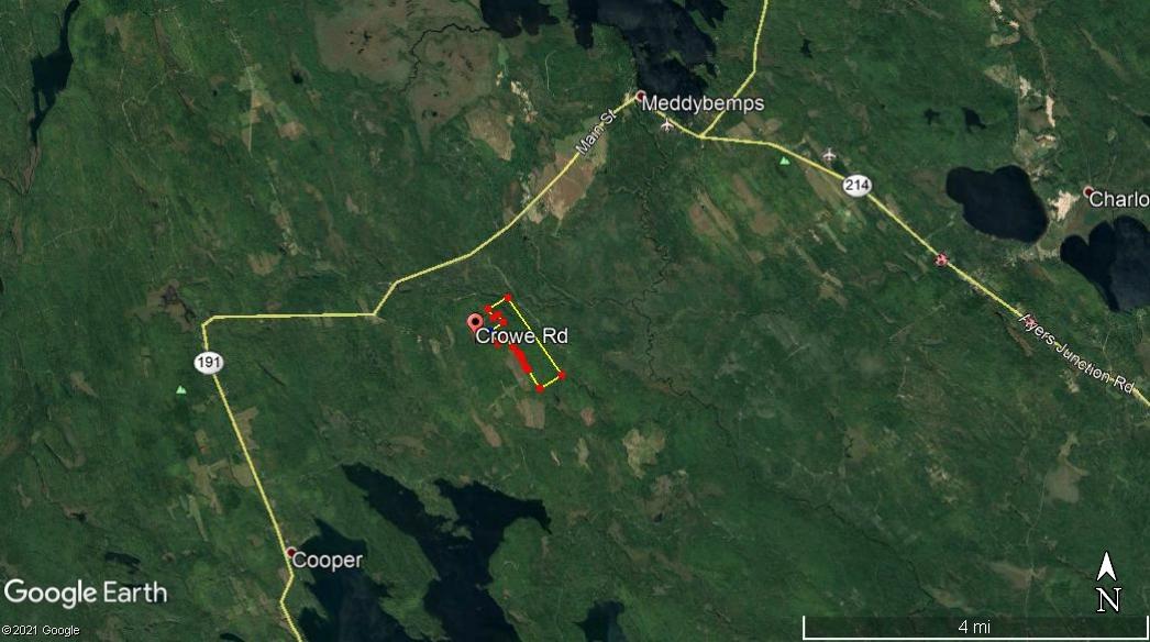210-ac Crowe Road Cooper, ME 04657 - Photo 3 of 9 210 aerial d