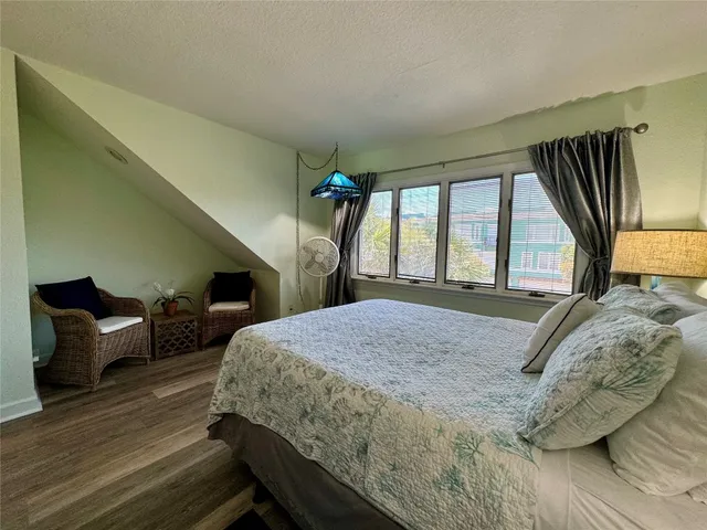 a view of a yard next to a building