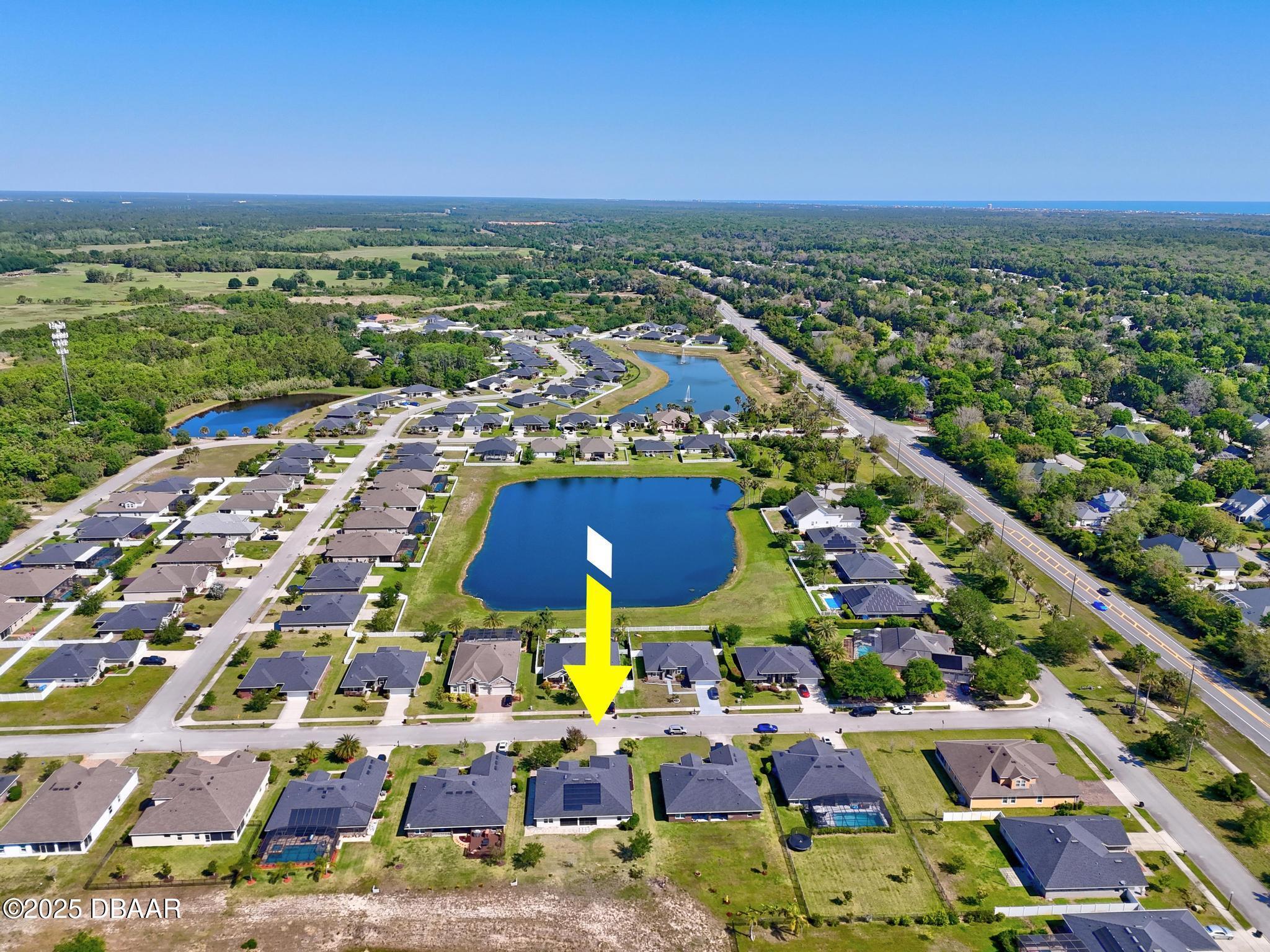 66 Eagle Lake Drive Flagler Beach, FL 32136 - Photo 74 of 77 a view of city and ocean