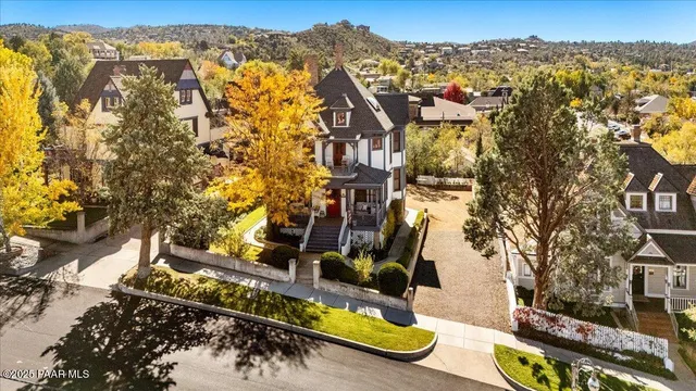 a view of a city with tall buildings