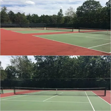 a view of a tennis court