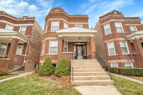 a front view of a residential apartment building