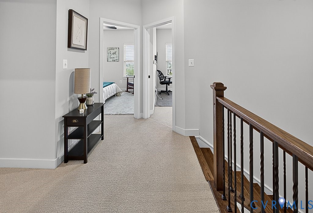 17976 Spotted Oak Road Dumfries, VA 22026 - Photo 33 of 52 Upper-level hallway with light-toned carpet floori